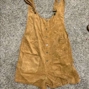 corduroy overalls.